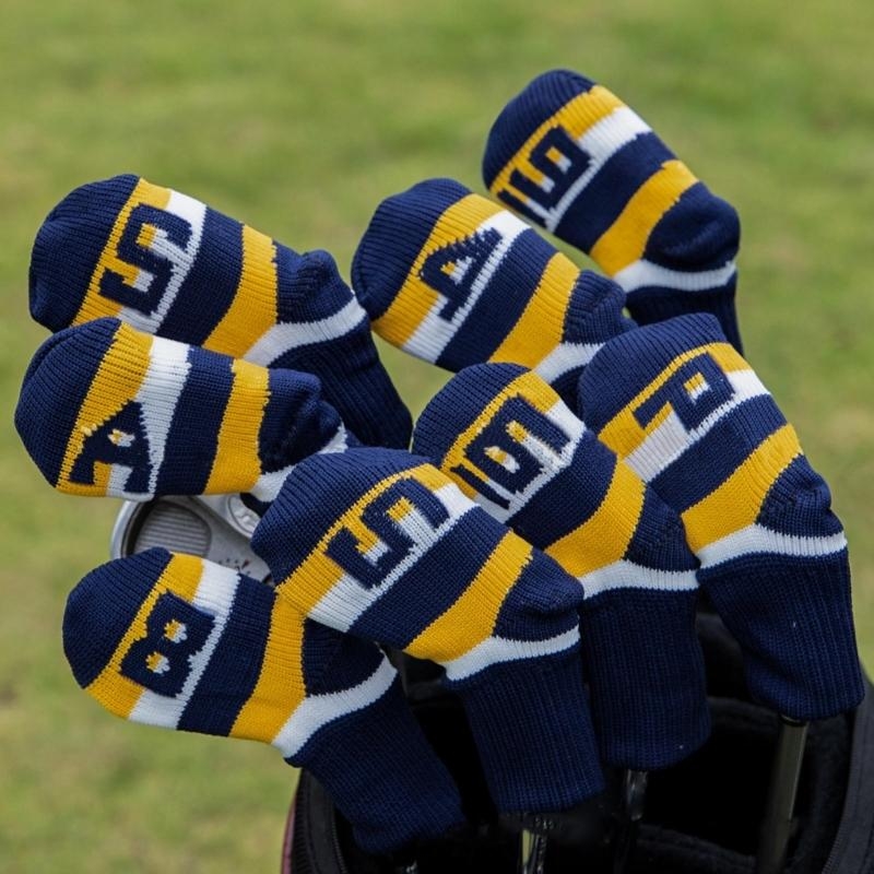   9Pcs Knitted Golf Club Headc - Golf Equipment Kit ulasan dan harga