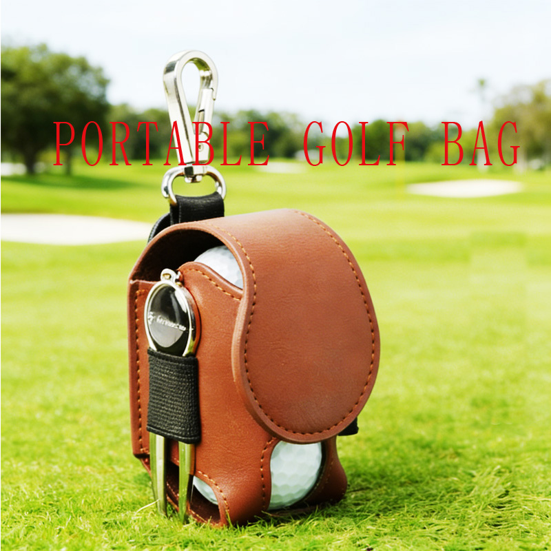Golf PU Ball Bag Two-Piece Set - Golf Equipment Kit ulasan dan harga