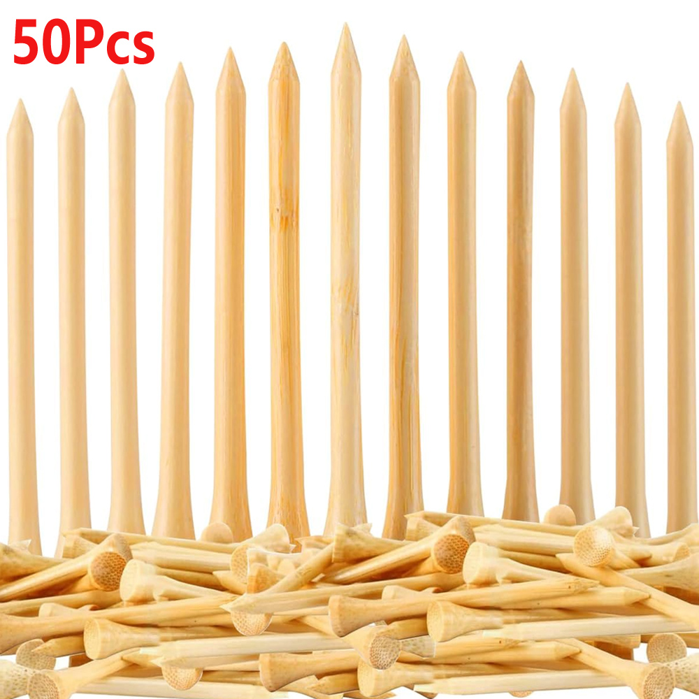 50Pcs/Set Wooden Golf Tee Tees - Golf Equipment Kit ulasan dan harga