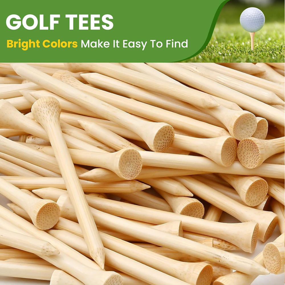 50Pcs/Set Wooden Golf Tee Tees - Golf Equipment Kit ulasan dan harga