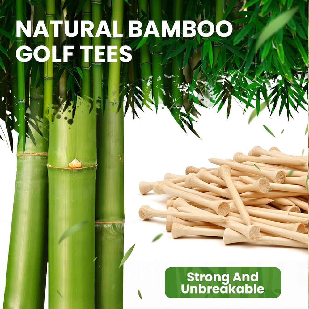 50Pcs/Set Wooden Golf Tee Tees - Golf Equipment Kit ulasan dan harga