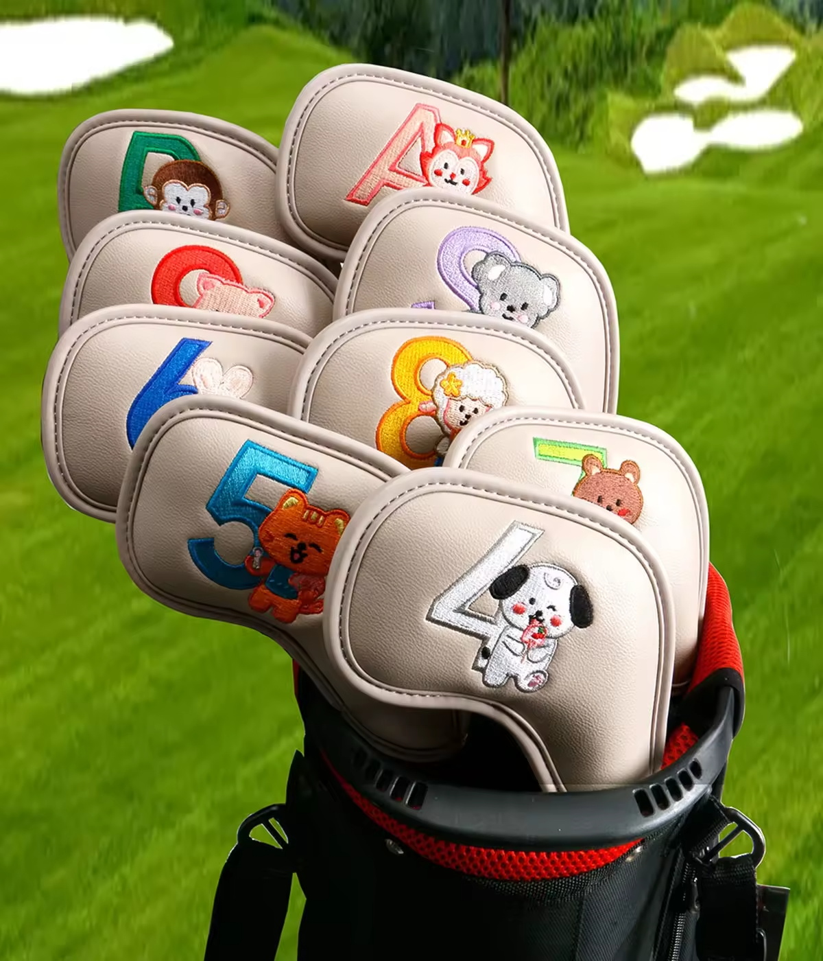 9Pcs Cute Cartoon Animal Golf  - Golf Equipment Deals ulasan dan harga